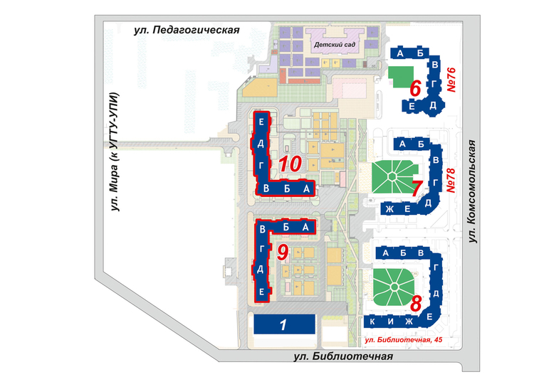 Генплан застройки территории