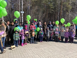 Жители Краснолесья провели очередную экологическую акцию в защиту Березовой рощи