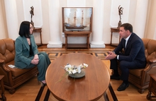 Евгений Куйвашев провел рабочую встречу с представителем ЦИК РФ Людмилой Маркиной