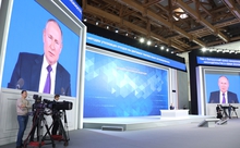 Владимир Путин на итоговой пресс-конференции 2021 года ответил на 55 вопросов