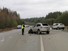 Два человека пострадали в массовой аварии возле Серова