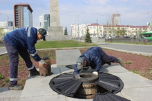 Газовики подготовили Вечные огни Екатеринбурга к празднованию Дня Победы