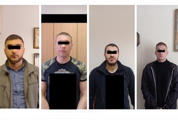  Фото: В.Н. Горелых. На фото задержанные подозреваемые.  