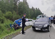 В Верхнепышминском районе водитель грузовика отвлекся от дороги и наехал на пешеходов