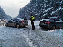 На Режевском тракте под Екатеринбургом произошла авария с по вине пьяного водителя